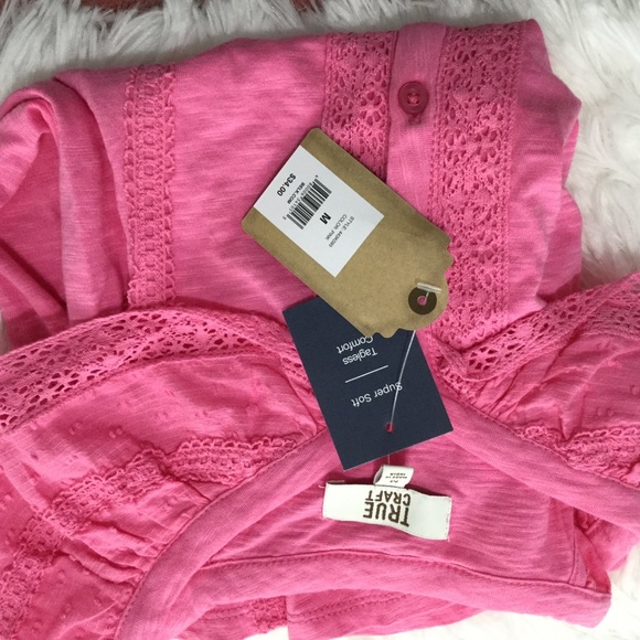 True Craft - Pink Mix Lace Top - Picture 8 of 8